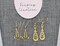 Filigree Brass Gold Art Deco Dangle Earrings product 1